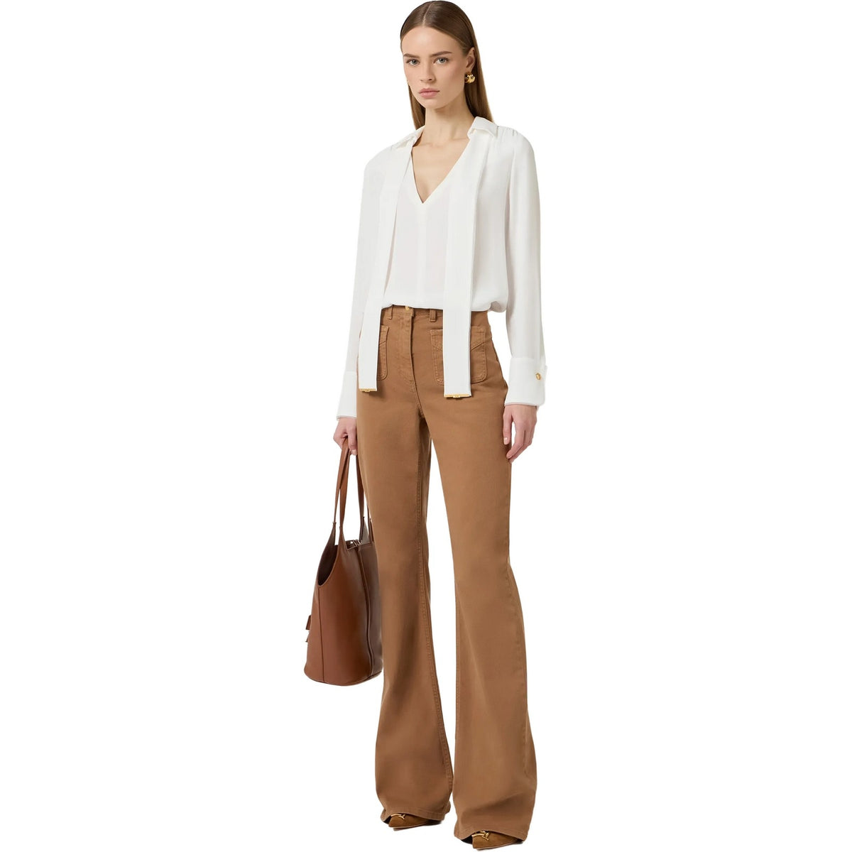 Bluse e camicie Donna Elisabetta Franchi - Camicia - Avorio